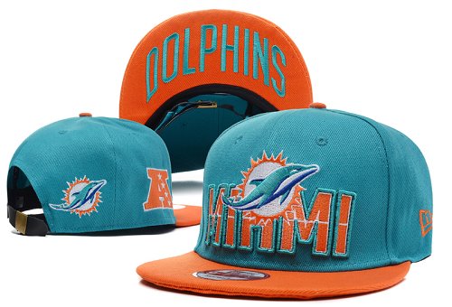 NFL Miami Dolphins Logo Stitched Snapback Hats 017